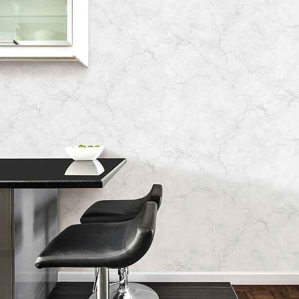 Carrara Marble Peel Stick Wallpaper - York Wallcoverings - NU2090 - York Wallcoverings Wallpaper