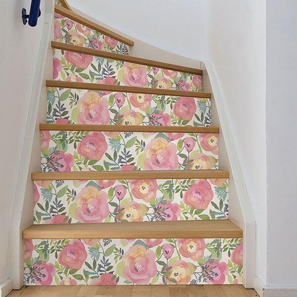 peachy-keen-pink-peel-stick-wallpaper-york-wallcoverings-nu3035 - York Wallcoverings Wallpaper