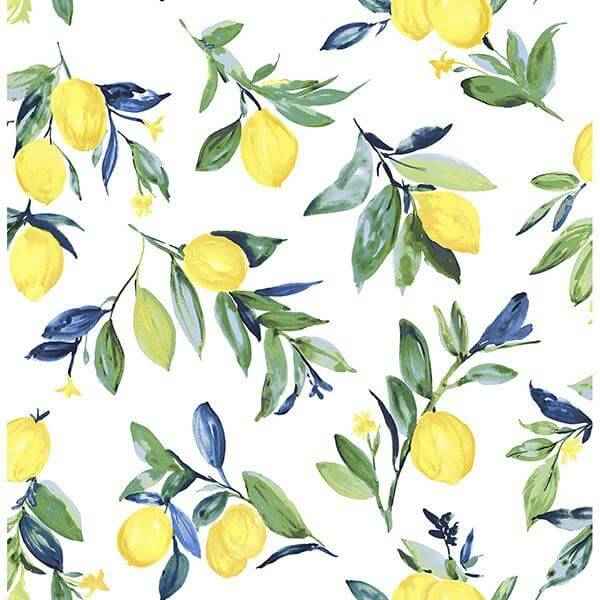 Lemon Drop Yellow Peel Stick Wallpaper - York Wallcoverings - NUS3161 - York Wallcoverings Wallpaper