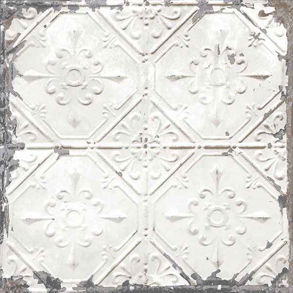 Vintage Tin Tile Peel Stick Wallpaper - York Wallcoverings - NUS2213 - York Wallcoverings Wallpaper