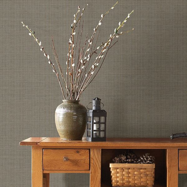 kent-brown-grasscloth-wallpaper-york-wallcoverings-3118-016911 - York Wallcoverings Wallpaper