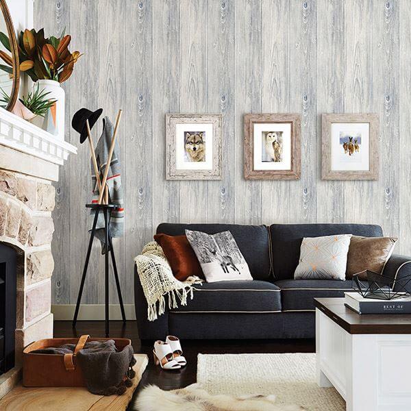 mapleton-light-grey-shiplap-wallpaper-york-wallcoverings-3118-642215 - York Wallcoverings Wallpaper