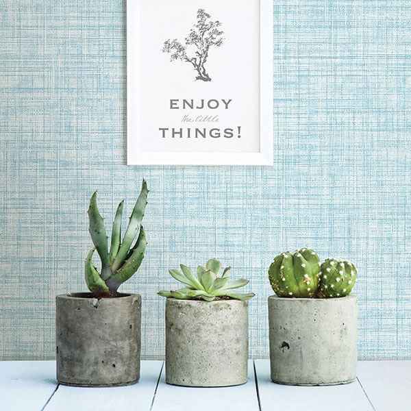 Mendocino Blue Linen Wallpaper - York Wallcoverings - 2821-24276 - York Wallcoverings Wallpaper