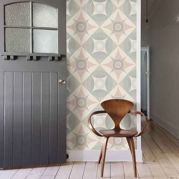 Ellis Multicolor Geometric Wallpaper - York Wallcoverings - 2821-25136 - York Wallcoverings Wallpaper