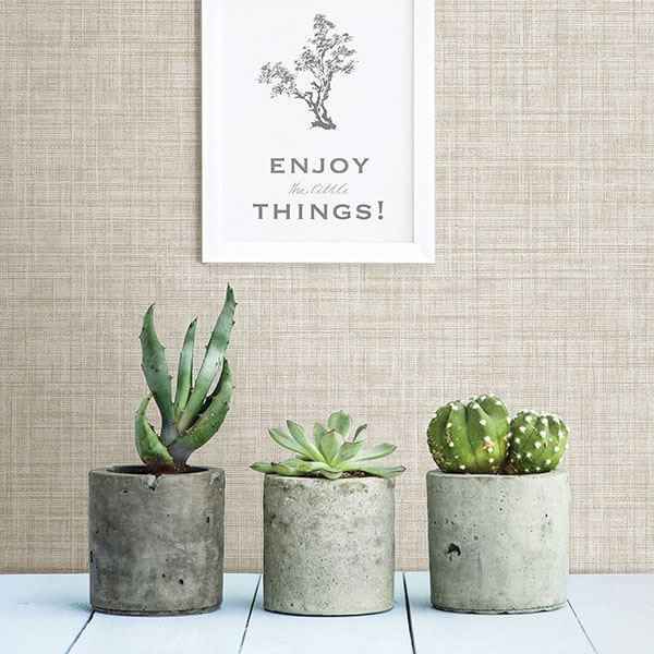 Mendocino Beige Linen Wallpaper - York Wallcoverings - 2821-24273 - York Wallcoverings Wallpaper