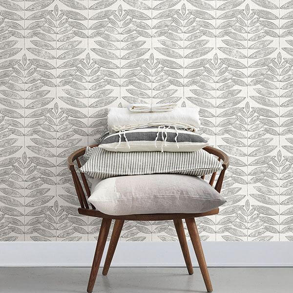 akira-dove-leaf-wallpaper-york-wallcoverings-2821-25101 - York Wallcoverings Wallpaper
