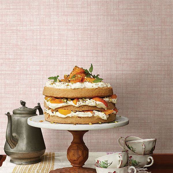 mendocino-rose-rose-linen-wallpaper-york-wallcoverings-2821-24272 - York Wallcoverings Wallpaper