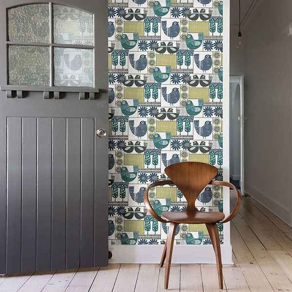 Hennika Multicolor Patchwork Wallpaper - York Wallcoverings - 2821-25114 - York Wallcoverings Wallpaper