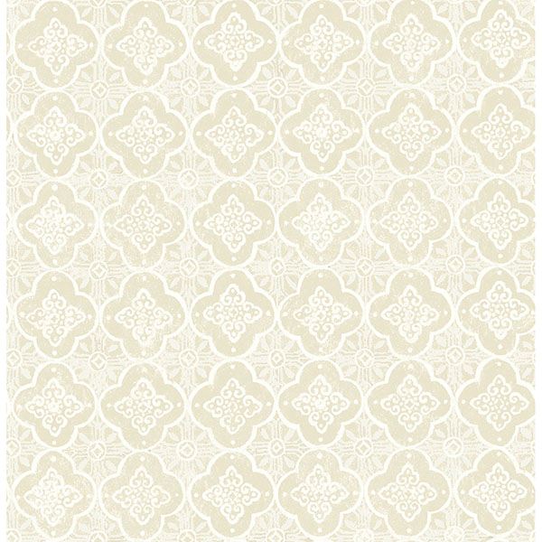 seville-wheat-geometric-tile-wallpaper-york-wallcoverings-2734-003533 - York Wallcoverings Wallpaper
