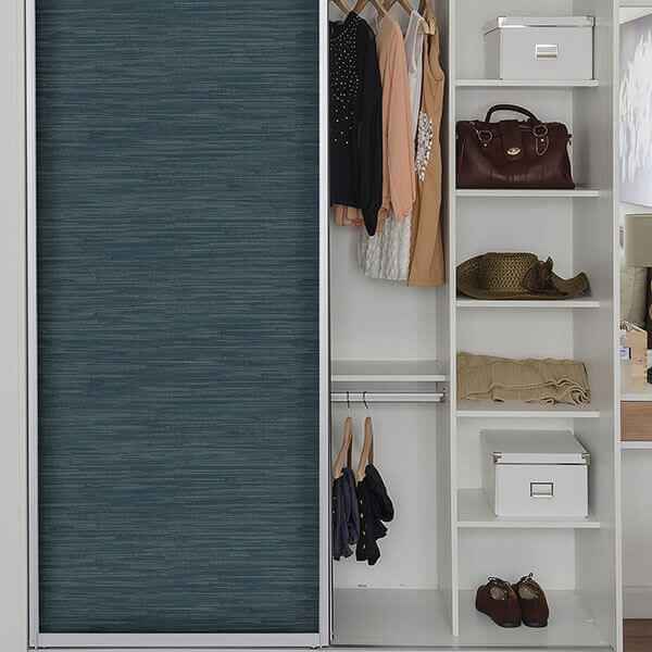 Navy Grassweave Peel and Stick Wallpaper - York Wallcoverings - NU2874 - York Wallcoverings Wallpaper