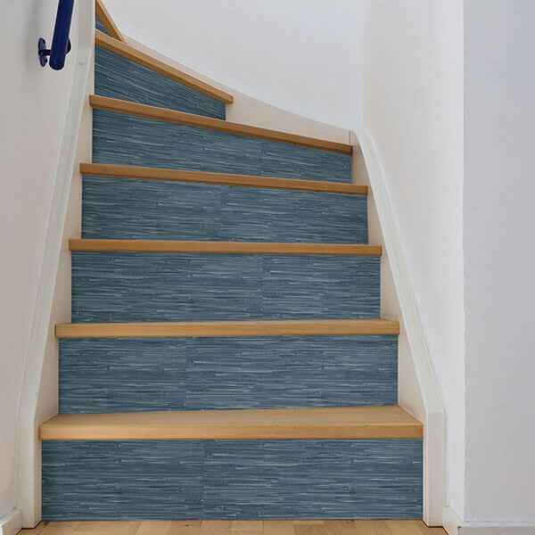 Navy Grassweave Peel and Stick Wallpaper - York Wallcoverings - NU2874 - York Wallcoverings Wallpaper