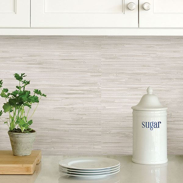 cream-grassweave-peel-and-stick-wallpaper-york-wallcoverings-nus2875 - York Wallcoverings Wallpaper