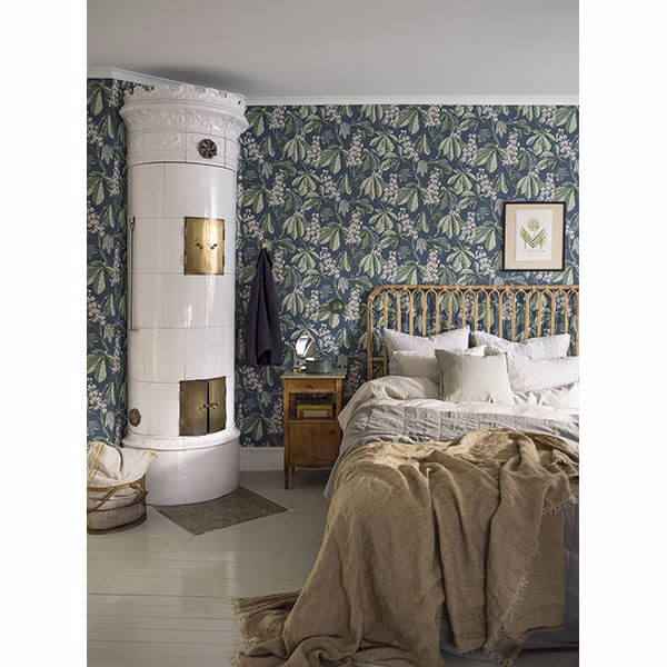 Chestnut Slate Floral Wallpaper - York Wallcoverings - 2827-7201 - York Wallcoverings Wallpaper