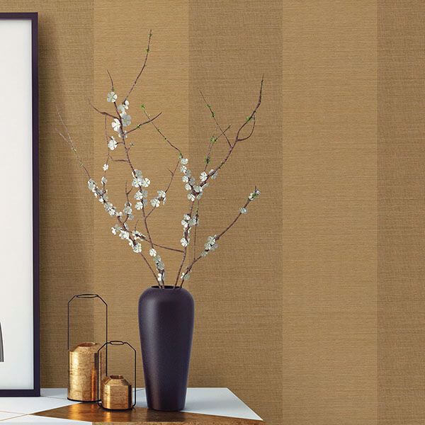 yue-ying-light-brown-grasscloth-wallpaper-york-wallcoverings-63-54740 - York Wallcoverings Wallpaper