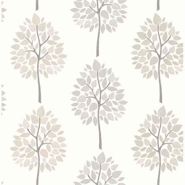 Tsai Grey Tree Wallpaper - York Wallcoverings - 2813-24967
