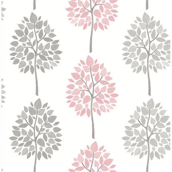 saar-pink-tree-wallpaper-york-wallcoverings-2814-24968 - York Wallpaper Wallpaper
