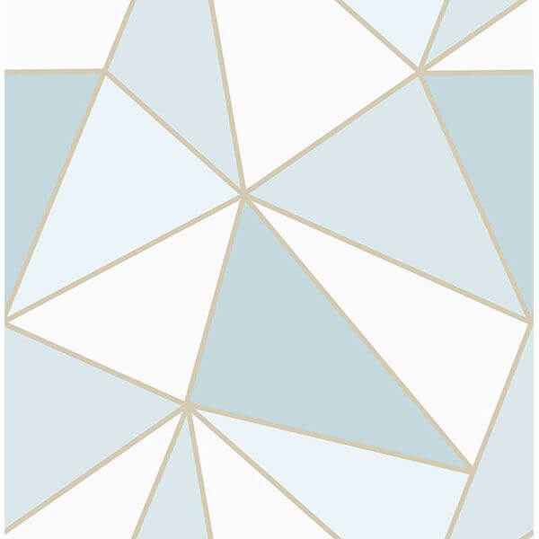 Apex Blue Geometric Wallpaper - York Wallcoverings - 2814-24978 - York Wallcoverings Wallpaper