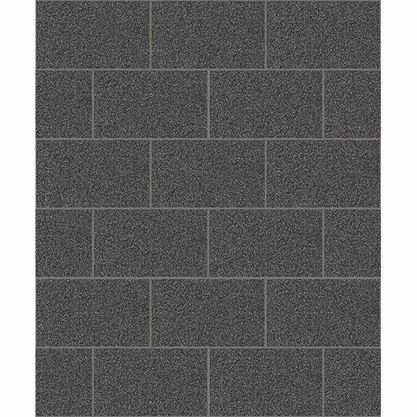 Neale Black Subway Tile Wallpaper - York Wallcoverings - 2814-M1055