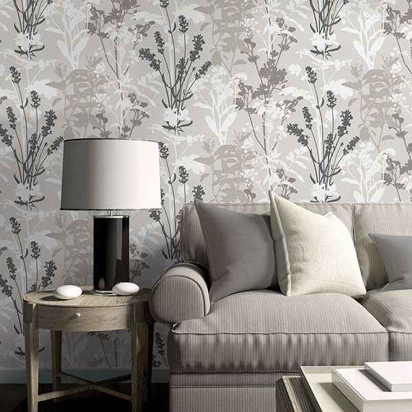 Desdemona Multicolor Floral Silhouettes Wallpaper - York Wallcoverings - 2836-24571 - York Wallcoverings Wallpaper