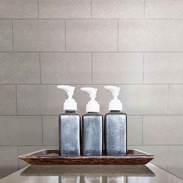 Angelo Ivory Subway Tile Wallpaper - York Wallcoverings - 2836-M1054 - York Wallcoverings Wallpaper