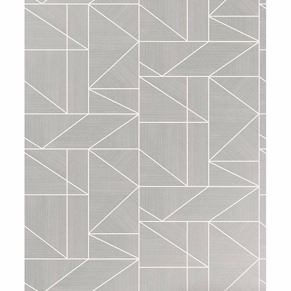 malvolio-silver-silver-geometric-wallpaper-york-wallcoverings-2836-m1381 - York Wallpaper Wallpaper