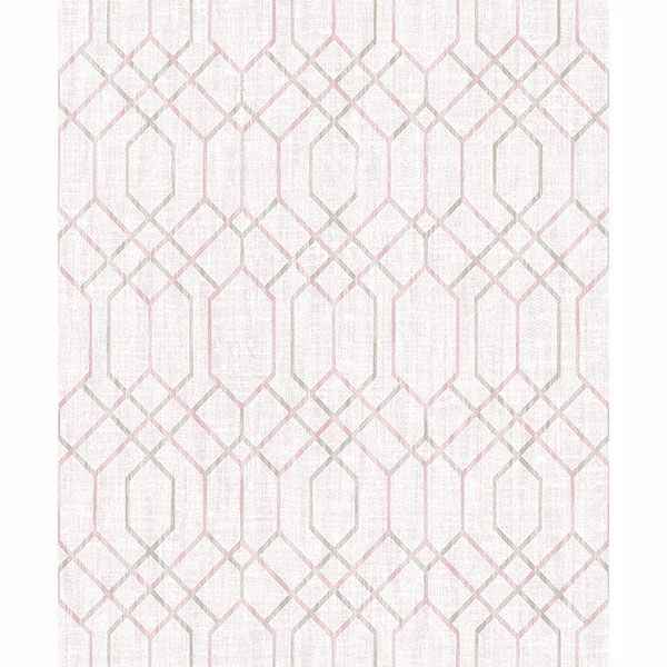Lyla Pink Trellis Wallpaper - York Wallcoverings - 2838-AW87731