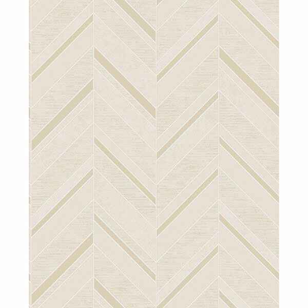 Punta Mita Cream Chevron Wallpaper - York Wallcoverings - 2835-42417 - York Wallcoverings Wallpaper