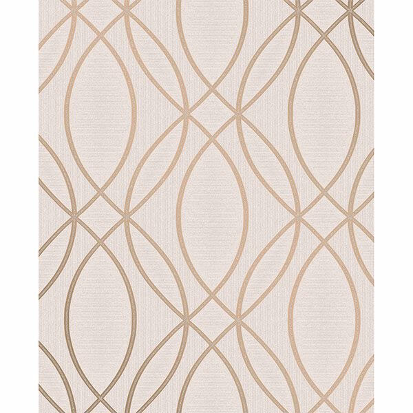 lisandro-rose-gold-geometric-lattice-wallpaper-york-wallcoverings-2834-42345 - York Wallpaper Wallpaper