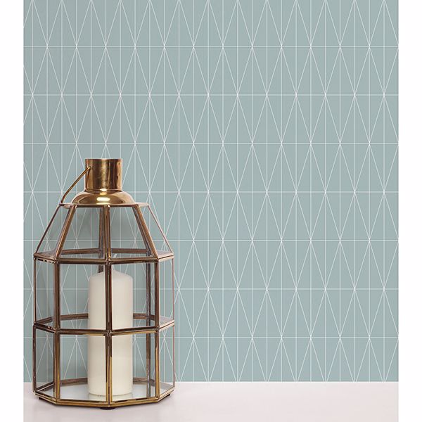 tofta-light-blue-geometric-wallpaper-york-wallcoverings-2889-25211 - York Wallcoverings Wallpaper
