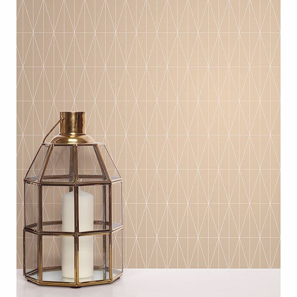 tofta-beige-geometric-wallpaper-york-wallcoverings-2889-25214 - York Wallcoverings Papel pintado