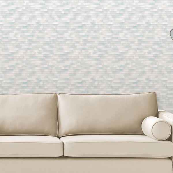 Kalmar Light Blue Hazy Stripe Wallpaper - York Wallcoverings - 2889-25230 - York Wallcoverings Wallpaper