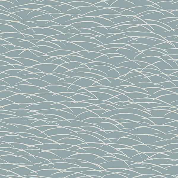 Hono Blue Abstract Wave Wallpaper - York Wallcoverings - 2889-25242 - York Wallcoverings Wallpaper