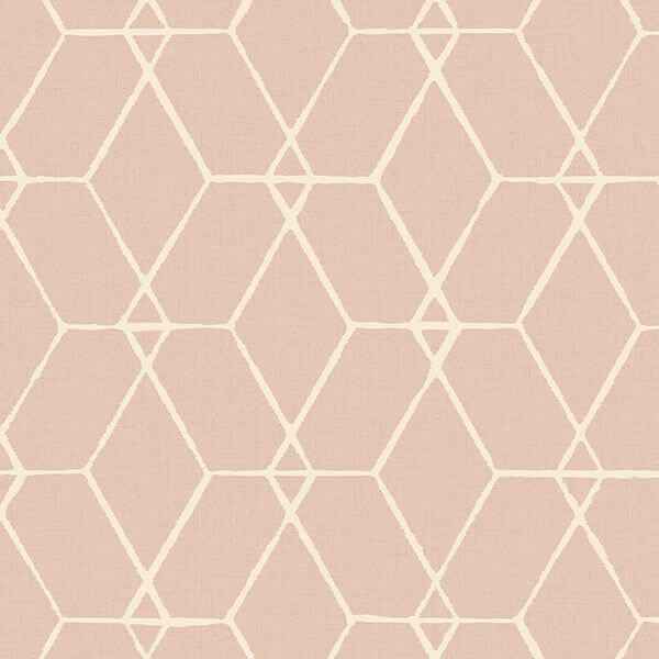 Osterlen Light Pink Trellis Wallpaper - York Wallcoverings - 2889-25250