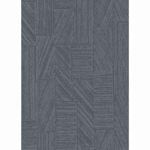 Kensho Charcoal Parquet Wood Wallpaper - York Wallcoverings - 2830-2757 - York Wallcoverings Wallpaper