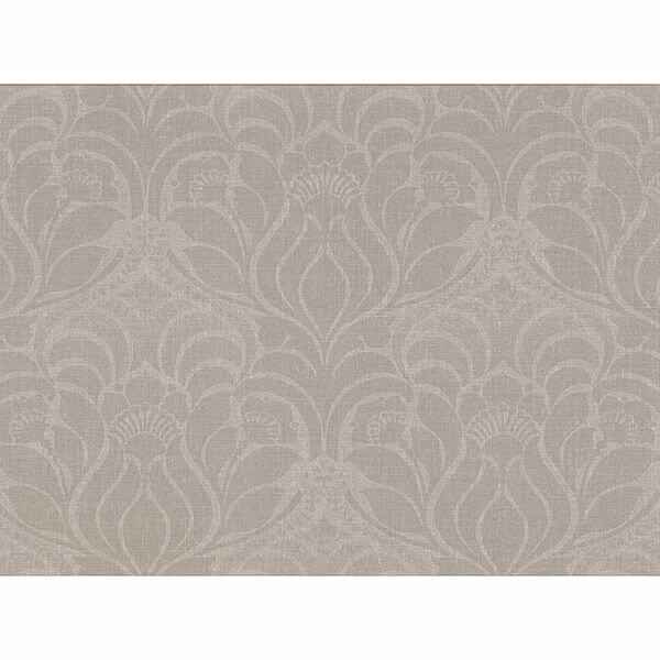 Sandor Grey Damask Wallpaper - York Wallcoverings - 2830-2773 - York Wallcoverings Wallpaper