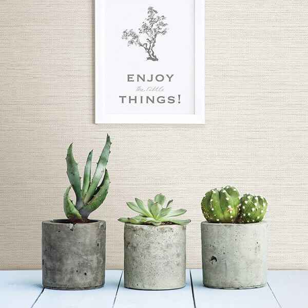 Agave Bliss Light Grey Faux Grasscloth Wallpaper - York Wallcoverings - 2901-24281 - York Wallcoverings Wallpaper