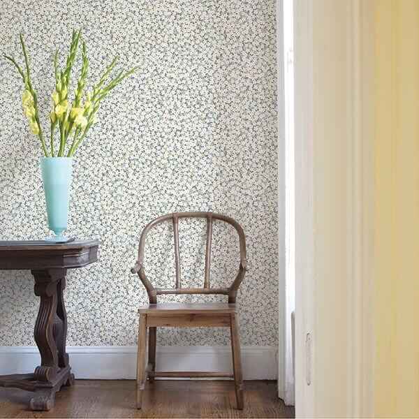 Giverny Multicolor Miniature Floral Wallpaper - York Wallcoverings - 2901-25444 - York Wallcoverings Wallpaper