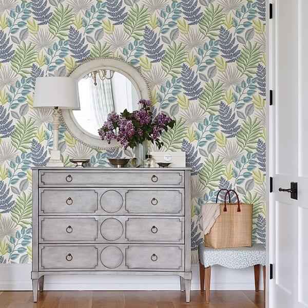 Palomas Multicolor Botanical Wallpaper - York Wallcoverings - 2901-87504 - York Wallcoverings Wallpaper