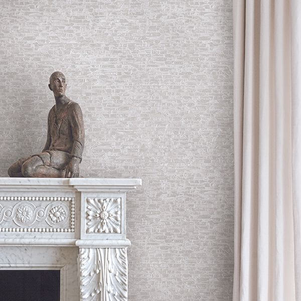 belvedere-ivory-faux-slate-wallpaper-york-wallcoverings-2908-24918 - York Wallcoverings Wallpaper