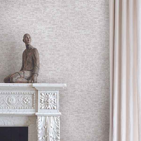 Belvedere Ivory Faux Slate Wallpaper - York Wallcoverings - 2908-24918 - York Wallcoverings Wallpaper