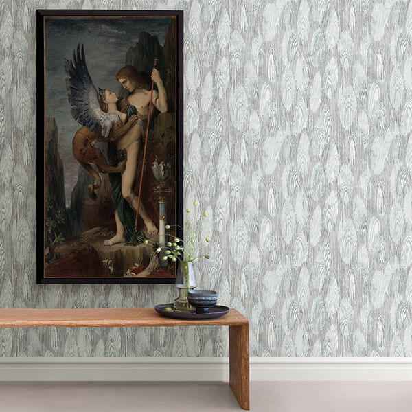 Monolith Slate Abstract Wood Wallpaper - York Wallcoverings - 2908-87117 - York Wallcoverings Wallpaper