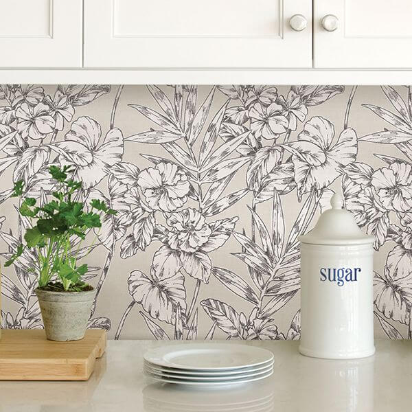 grey-cayman-peel-and-stick-wallpaper-york-wallcoverings-nus3145 - York Wallcoverings Wallpaper