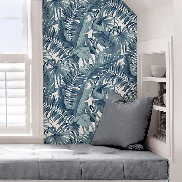 blue-maui-peel-and-stick-wallpaper-york-wallcoverings-nus3148 - York Wallcoverings Wallpaper