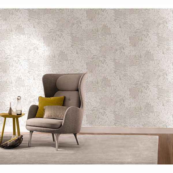 Cedar White Botanical Wallpaper - York Wallcoverings - MG30432 - York Wallcoverings Wallpaper
