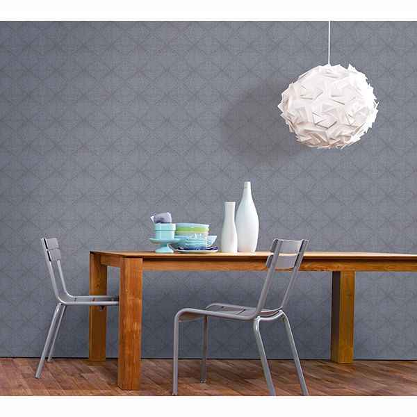 Mayra Eggplant Diamond Wallpaper - York Wallcoverings - MG30829 - York Wallcoverings Wallpaper