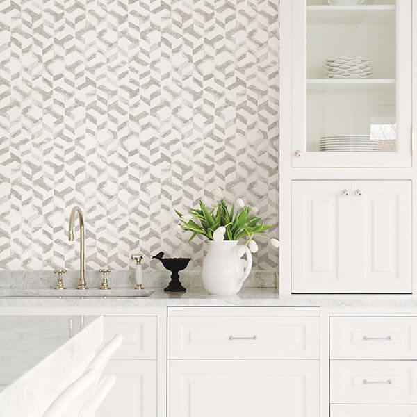 instep-pewter-abstract-geometric-wallpaper-york-wallcoverings-2902-25502 - York Wallcoverings Wallpaper