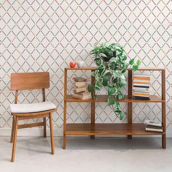 allotrope-rose-linen-geometric-wallpaper-york-wallcoverings-2902-25536 - York Wallcoverings Wallpaper