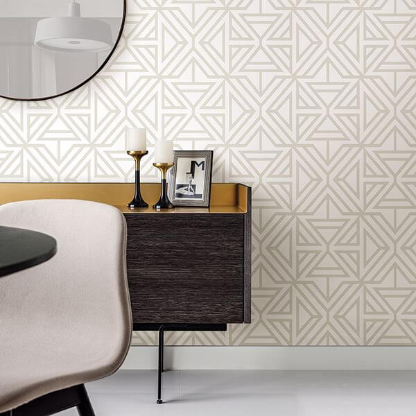 helios-bone-geometric-wallpaper-york-wallcoverings-2902-25554 - York Wallcoverings Wallpaper
