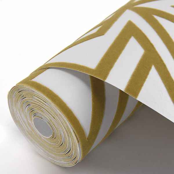 Helios Mustard Geometric Wallpaper - York Wallcoverings - 2902-87330 - York Wallcoverings Wallpaper