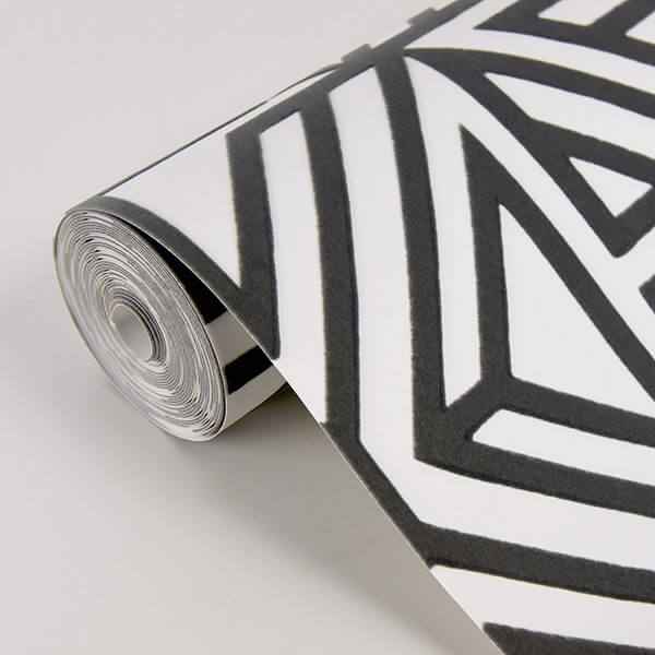 Helios Taupe Geometric Wallpaper - York Wallcoverings - 2902-87331 - York Wallcoverings Wallpaper